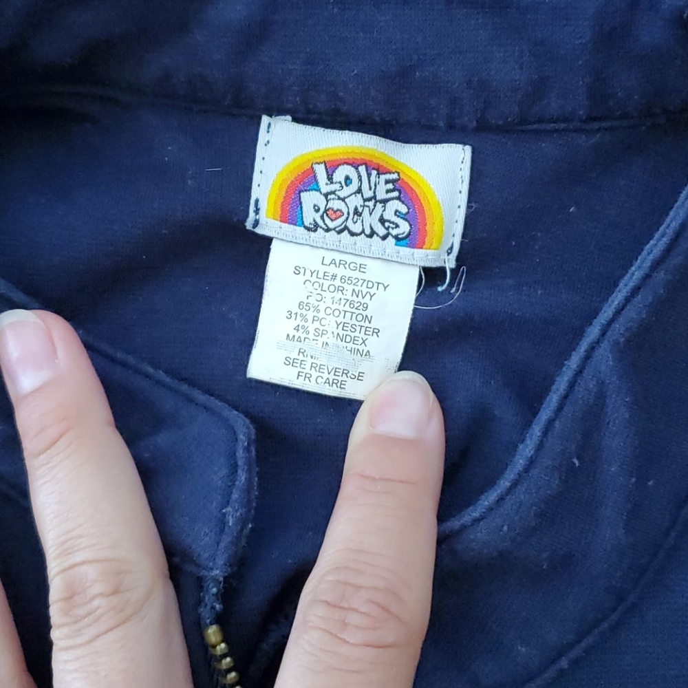 Navy Military Jacket Large - Picture 8 of 8